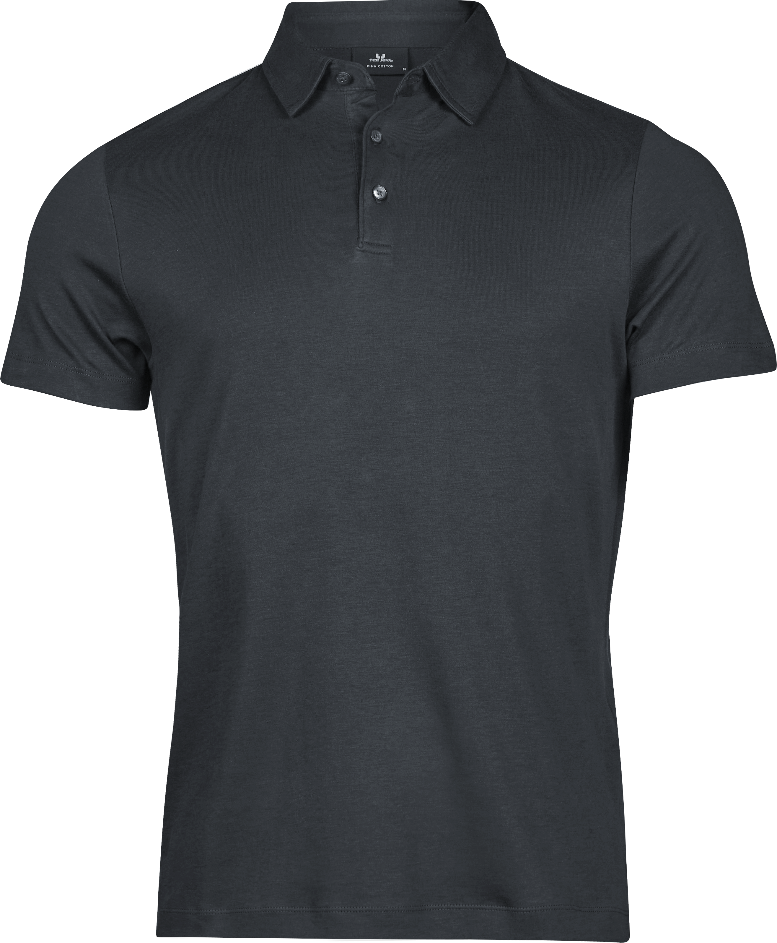 Pima Cotton Polo, piké för herrar från Tee Jays i Mörkgrå