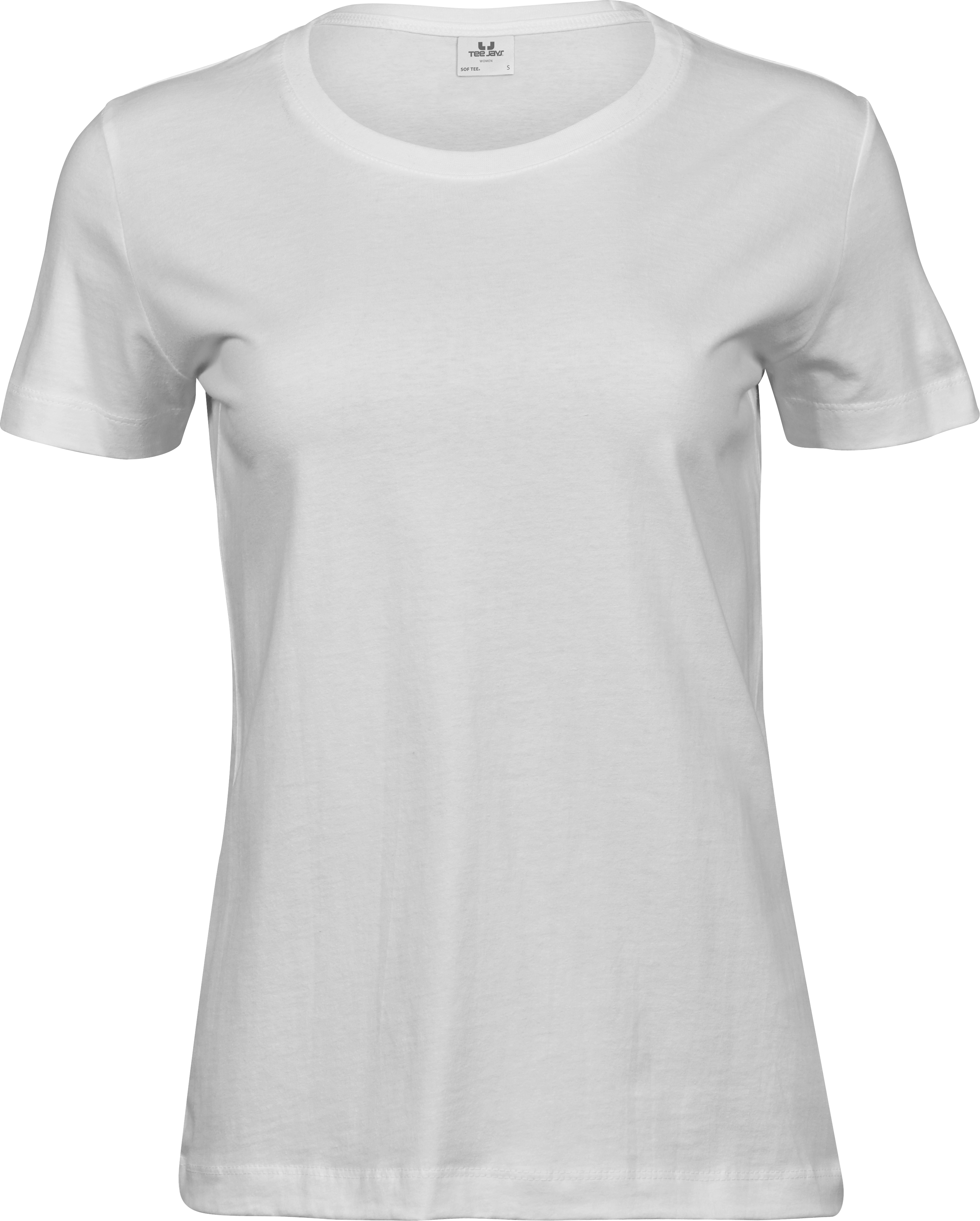 Sof Tee, t-shirt för damer från Tee Jays i Vit