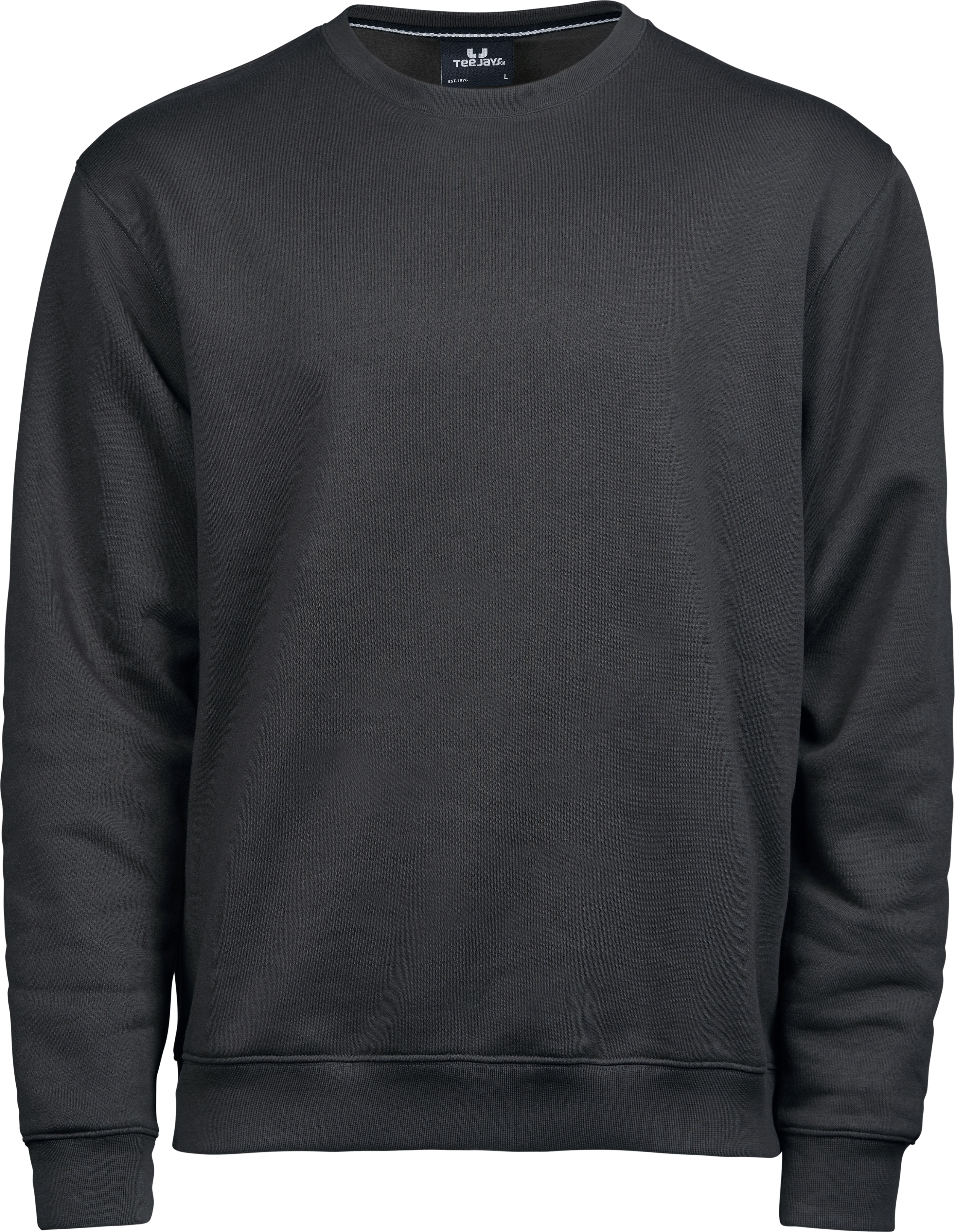 Heavy Sweatshirt, sweatshirt för herrar från Tee Jays i Mörkgrå