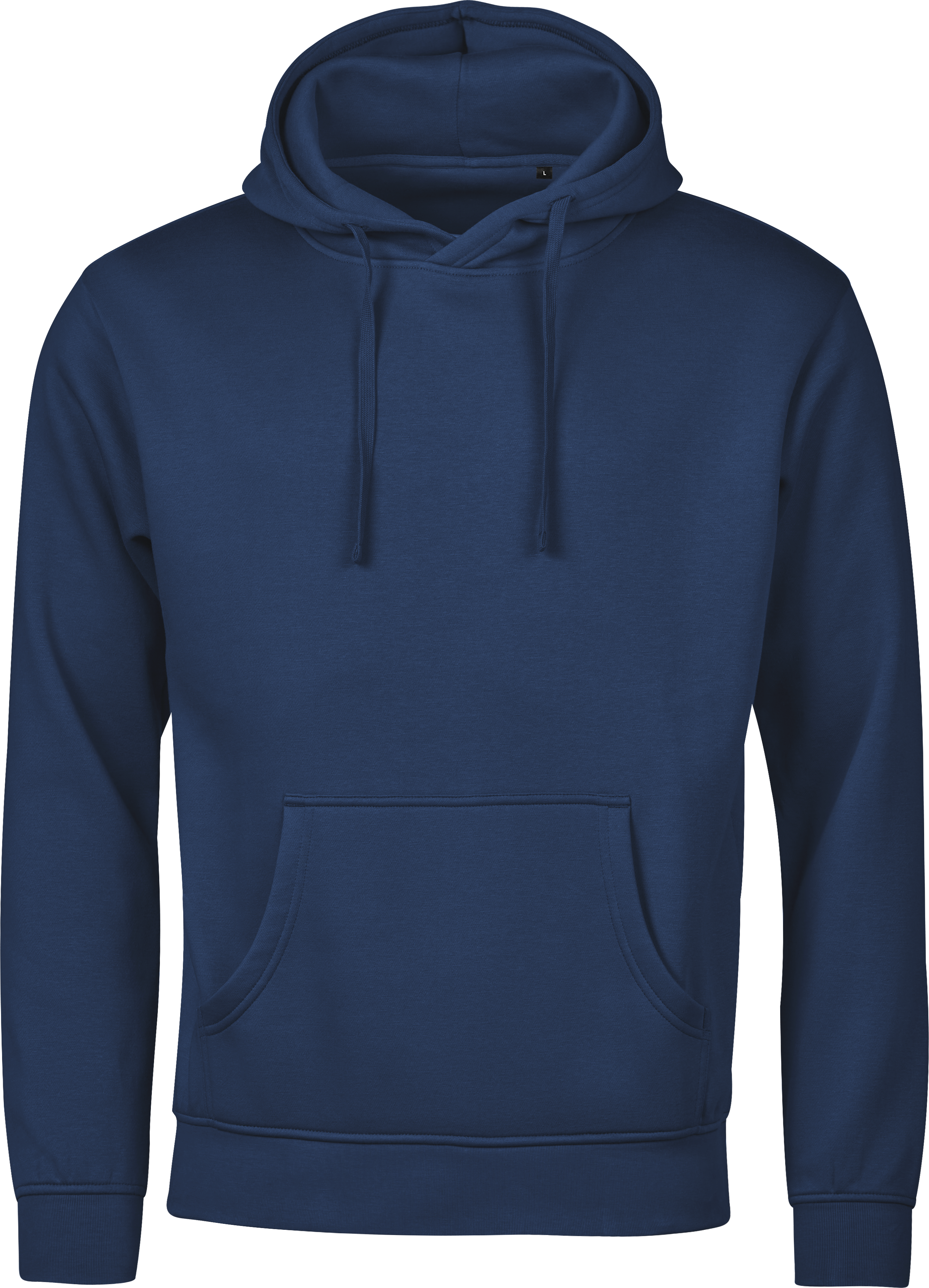 Unlabeled Hoodie, huvtröja unisex från Tee Jays i Marinblå