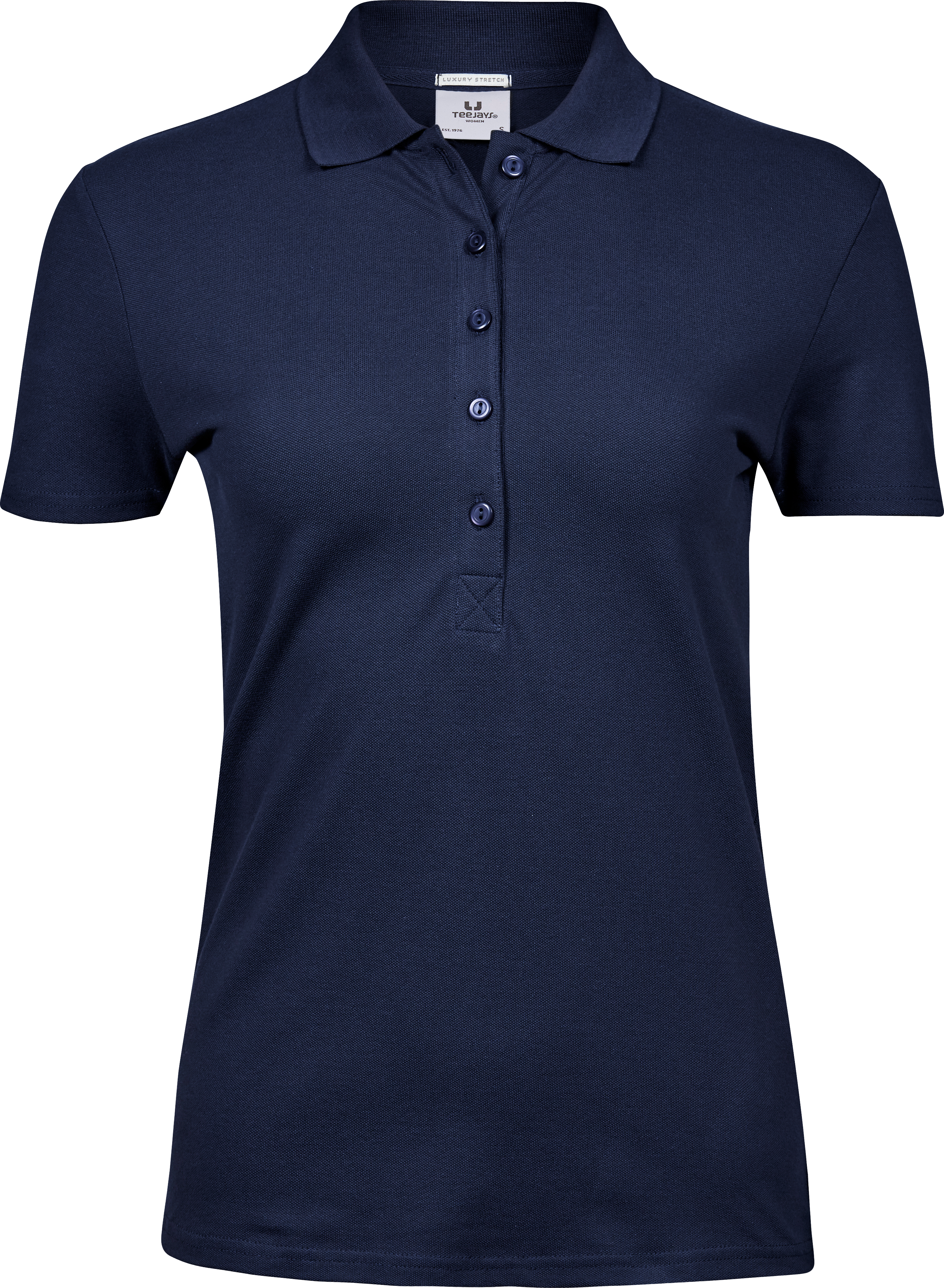 Luxury Stretch Polo, piké för damer från Tee Jays i Marinblå