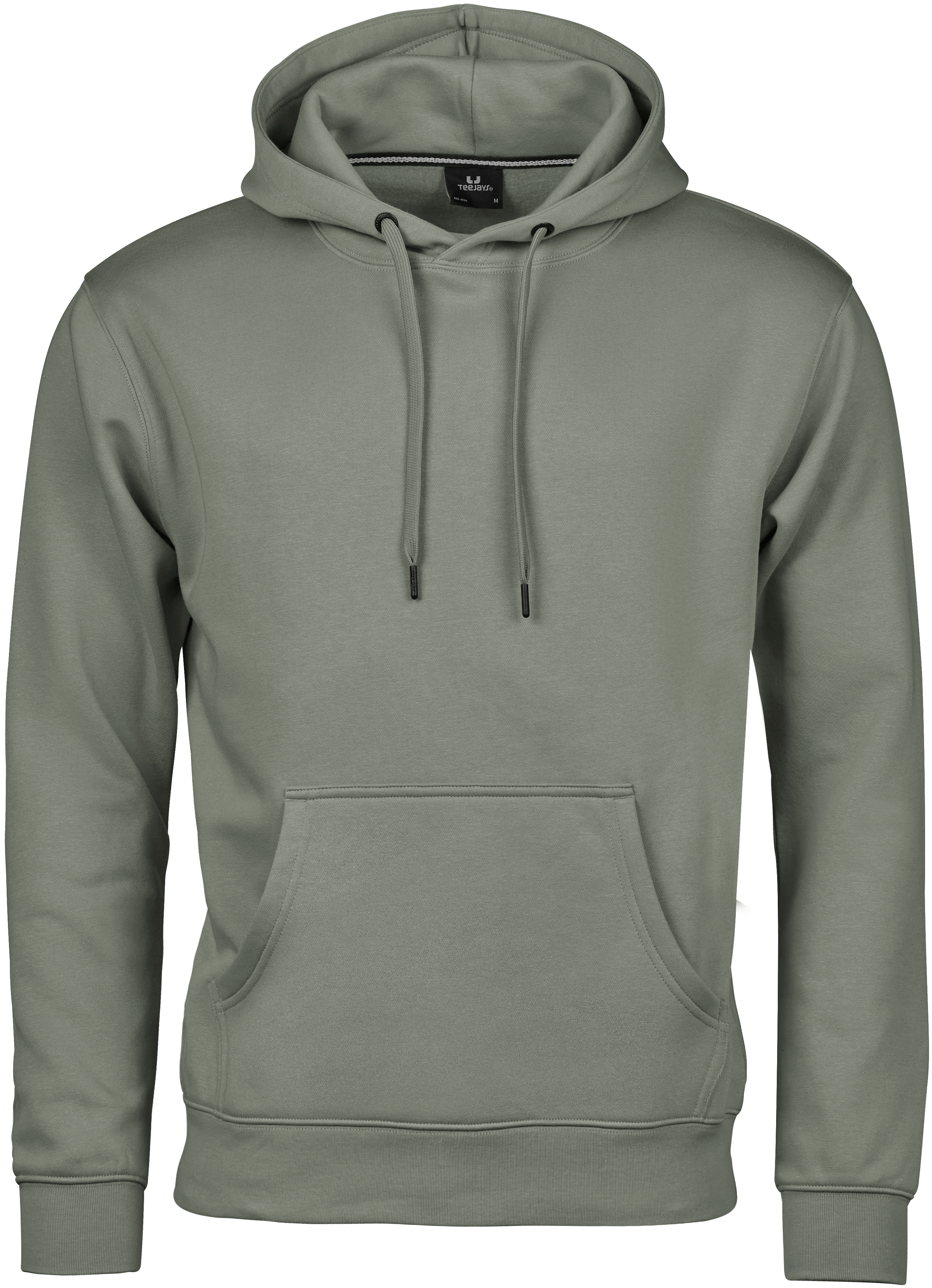 Hooded Sweatshirt, huvtröja för herrar från Tee Jays i Salviagrön