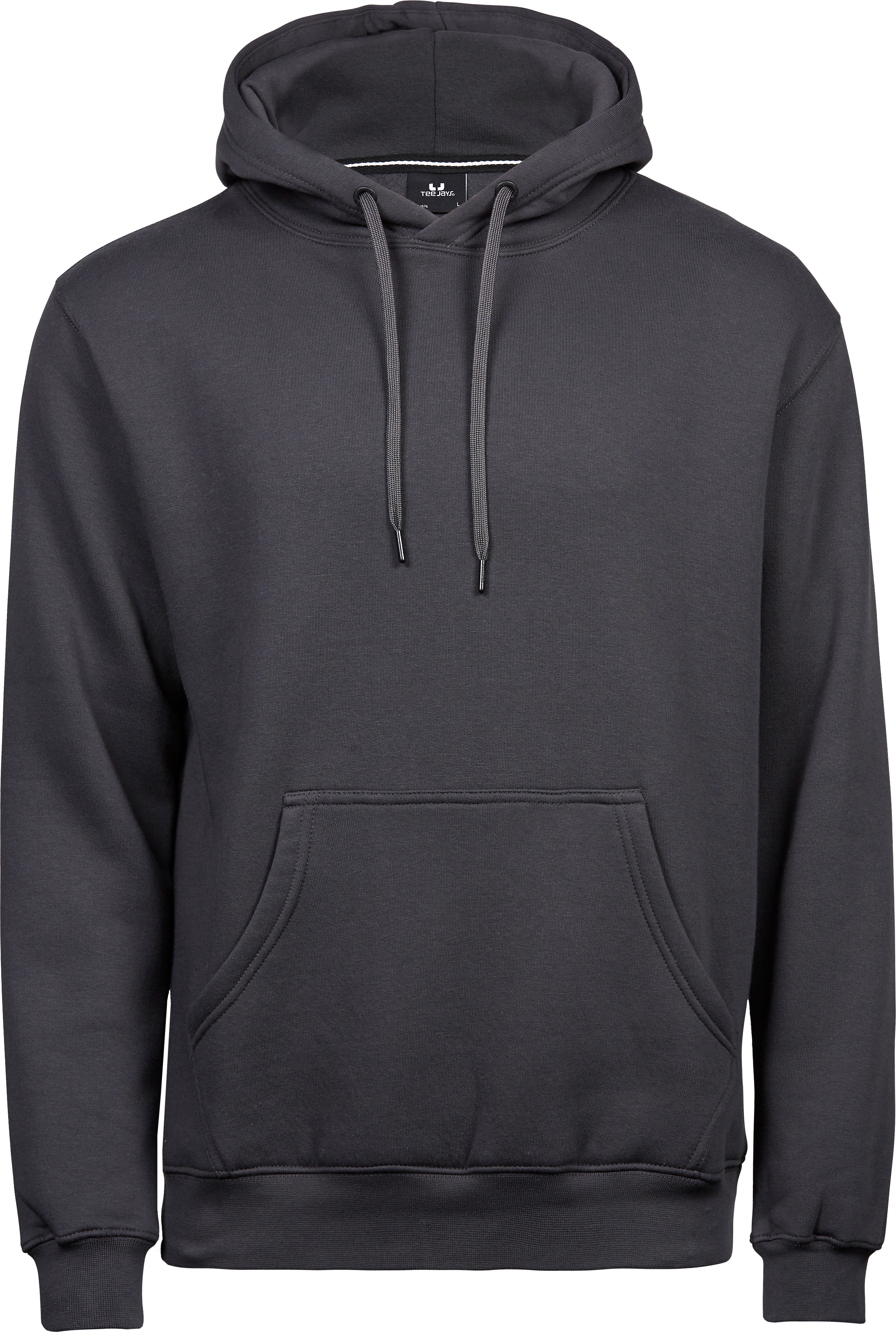 Hooded Sweatshirt, huvtröja för herrar från Tee Jays i Mörkgrå