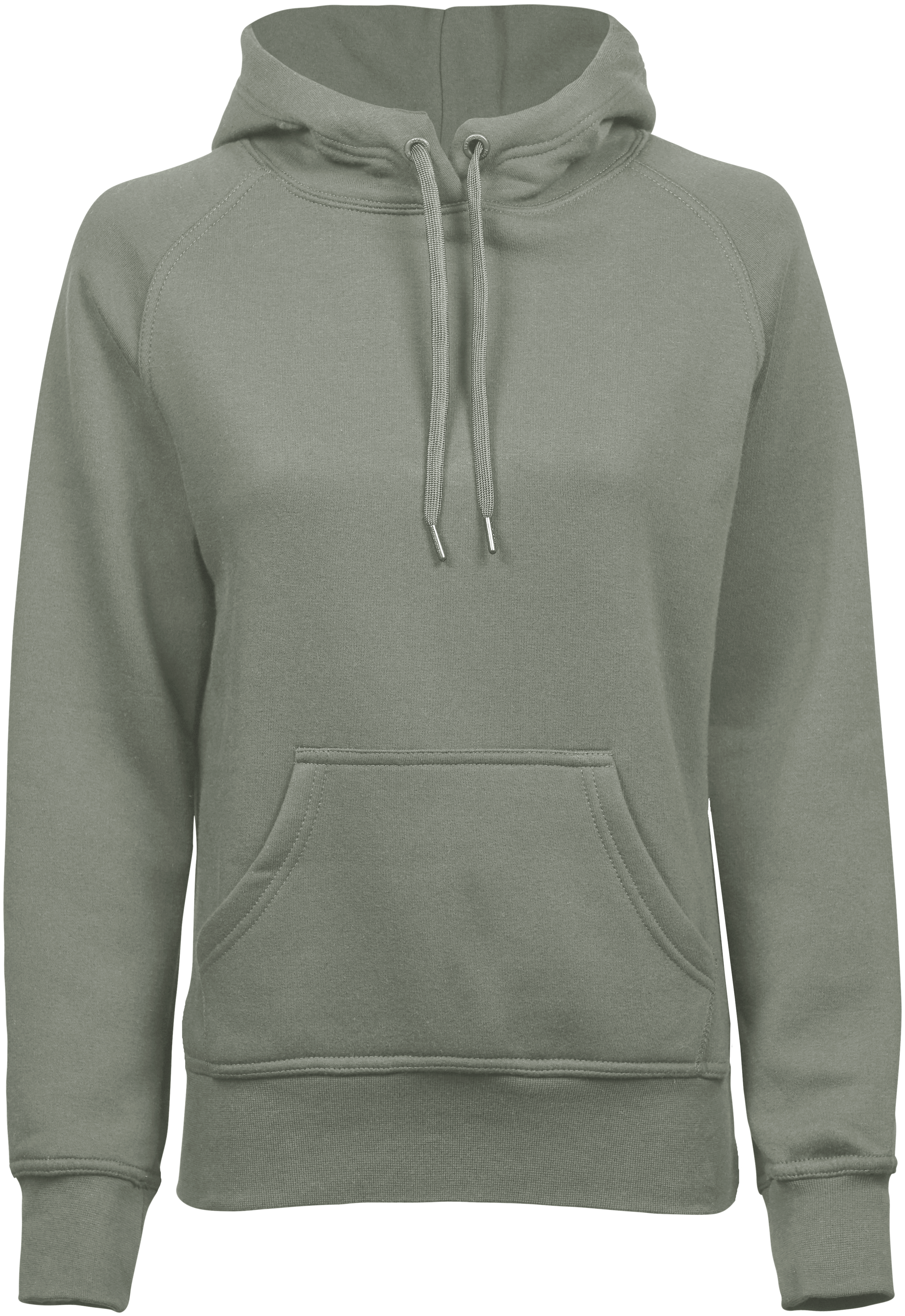 Hooded Sweatshirt, huvtröja för damer från Tee Jays i Salviagrön