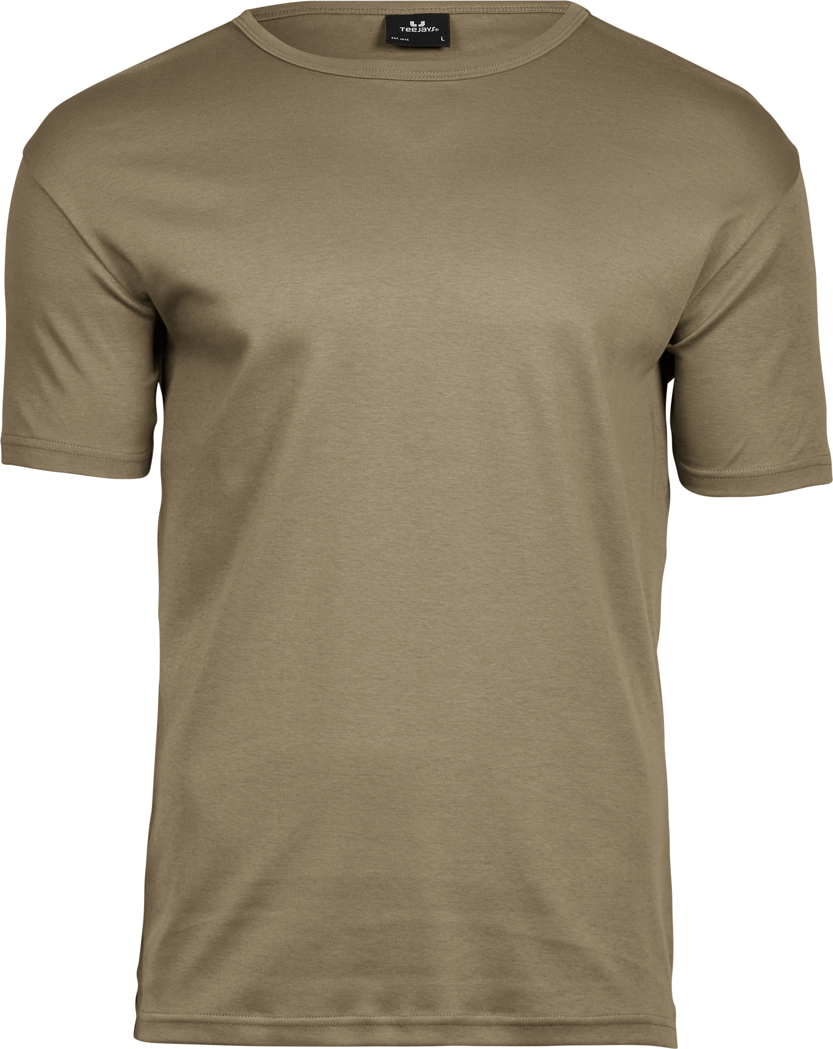Interlock Tee, t-shirt för herrar från Tee Jays i Kitt