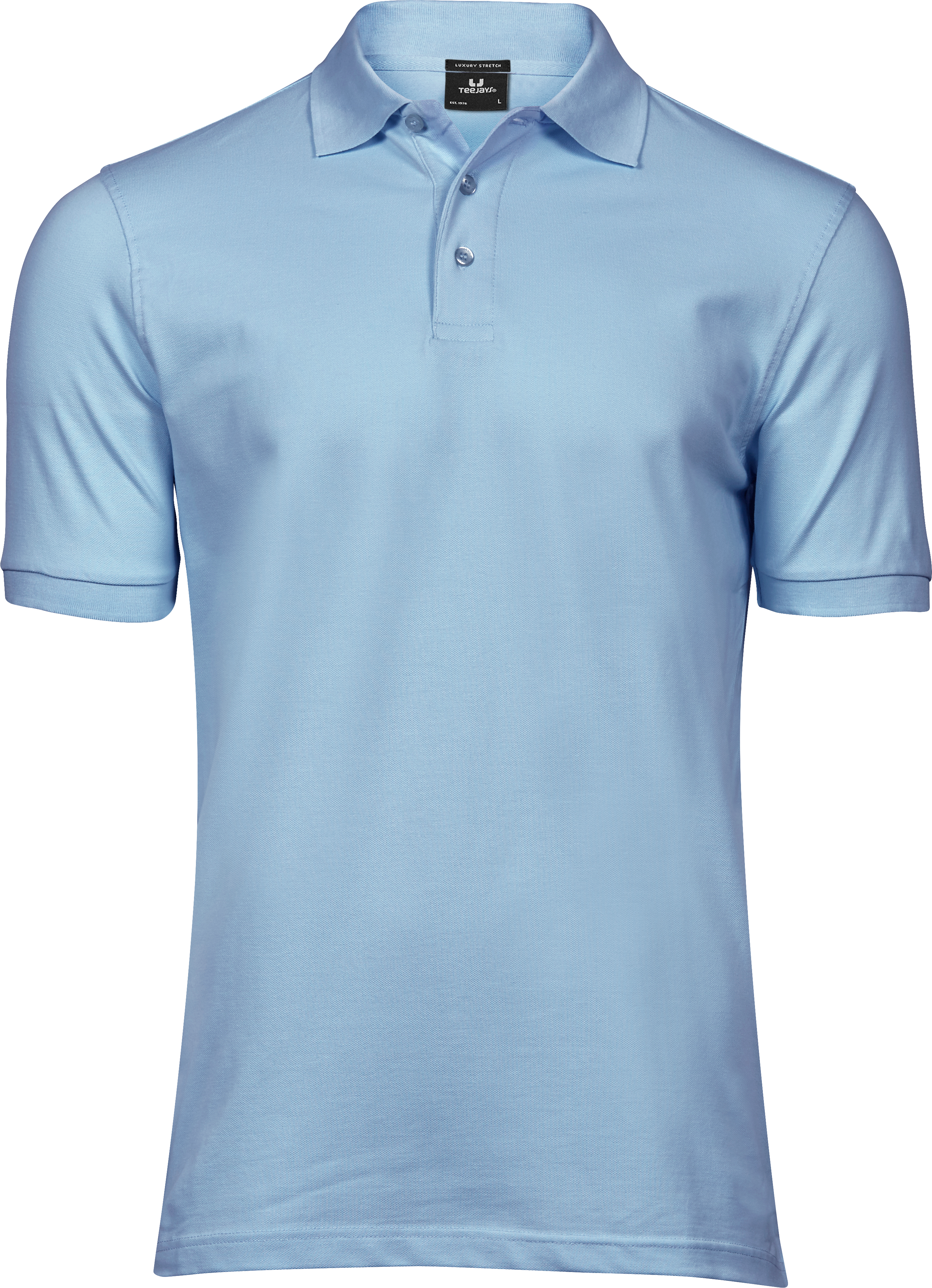 Luxury Stretch Polo, piké för herrar från Tee Jays i Ljusblå