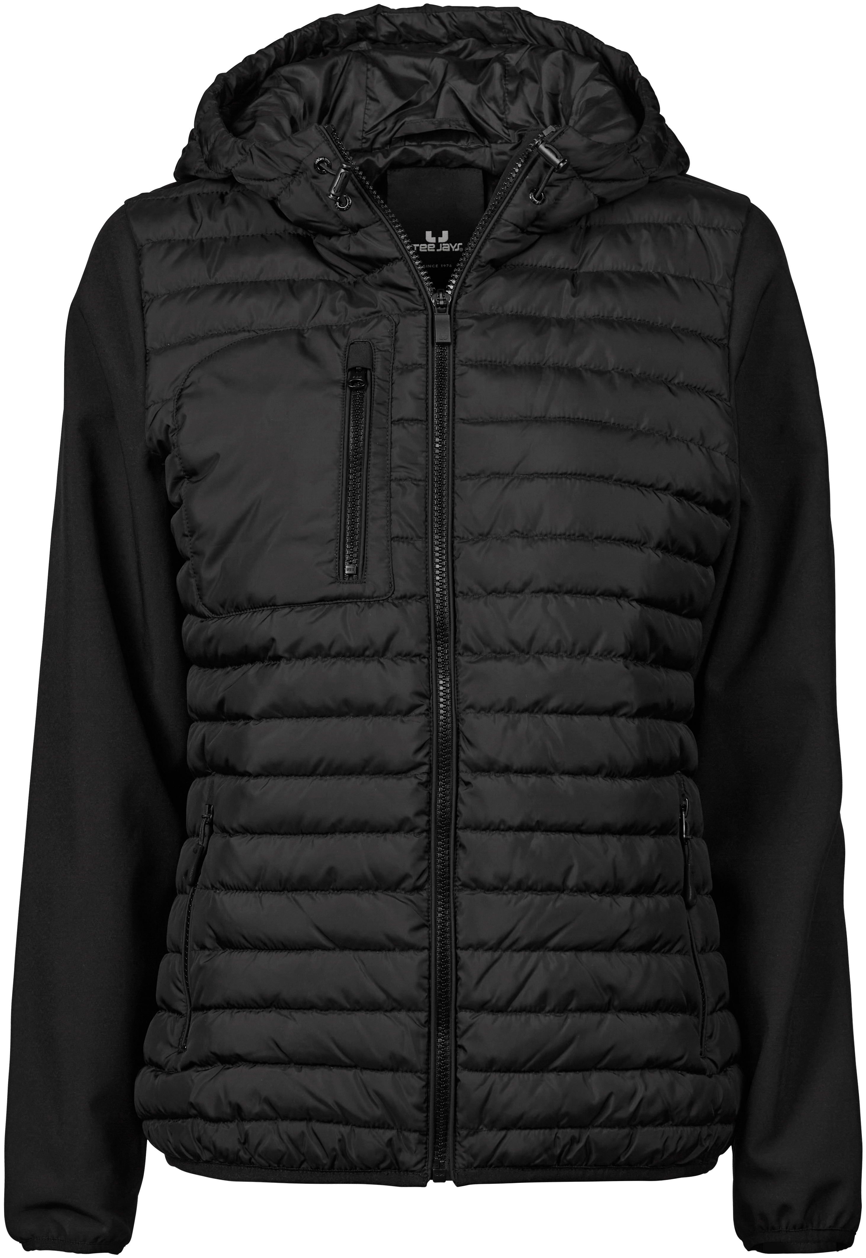 Hooded Crossover Jacket, jacka för damer, svart från Tee Jays