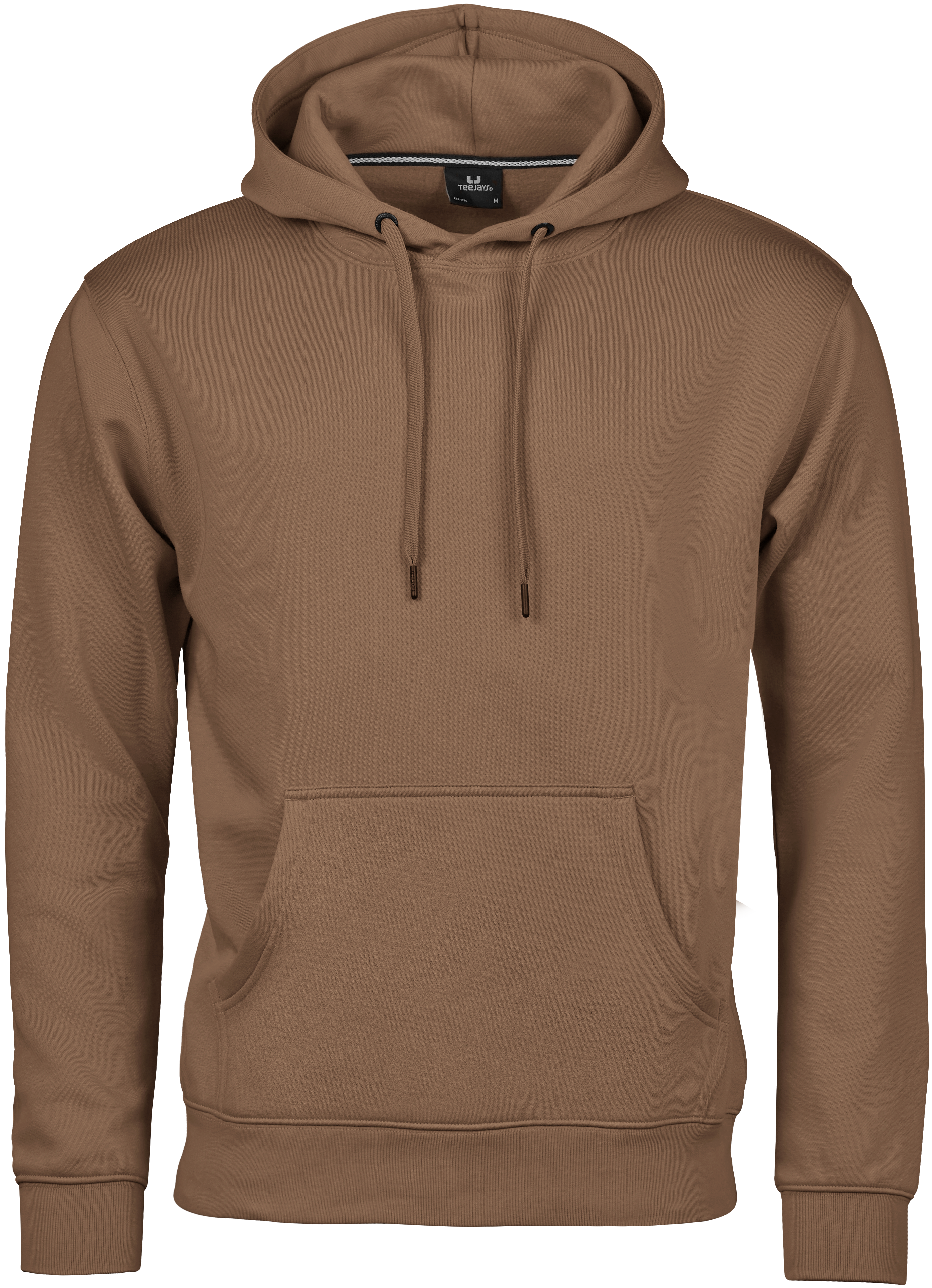 Hooded Sweatshirt, huvtröja för herrar från Tee Jays i Träbrun