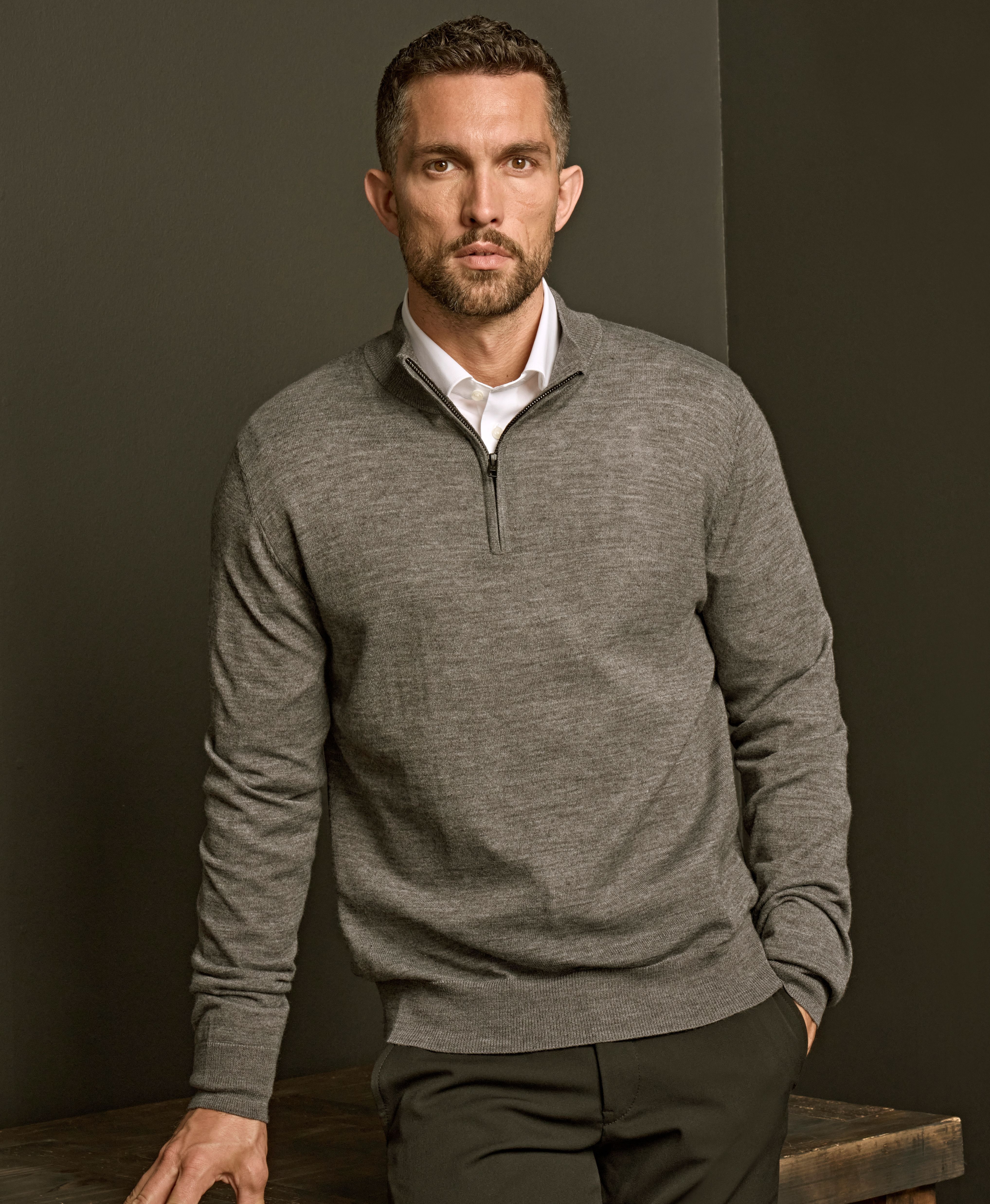 Tee Jays 6010 Half Zip Knit