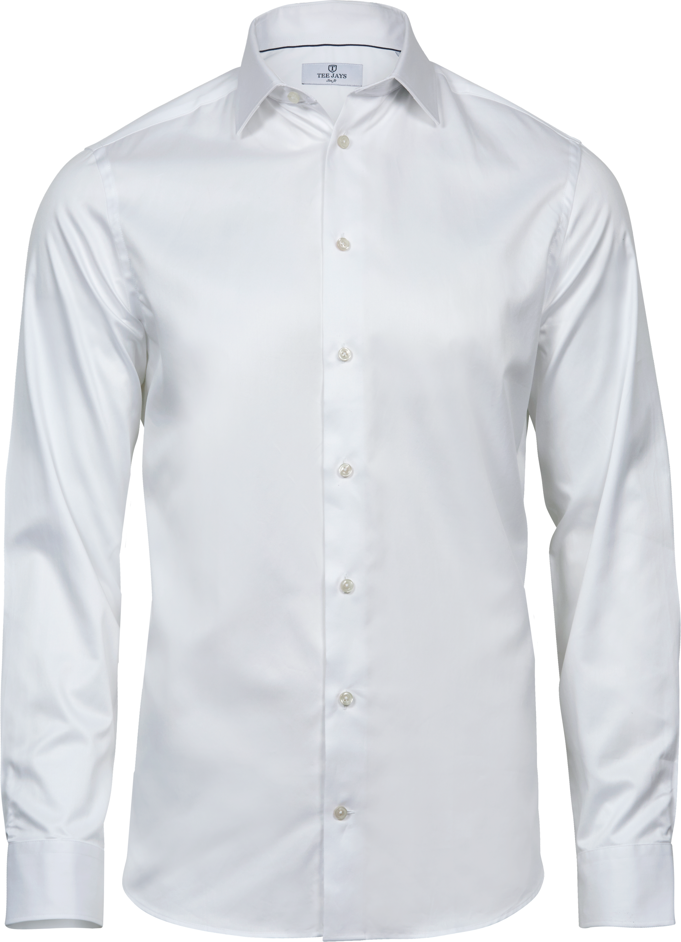 Luxury Shirt Slim Fit, skjorta för herrar från Tee Jays i Vit