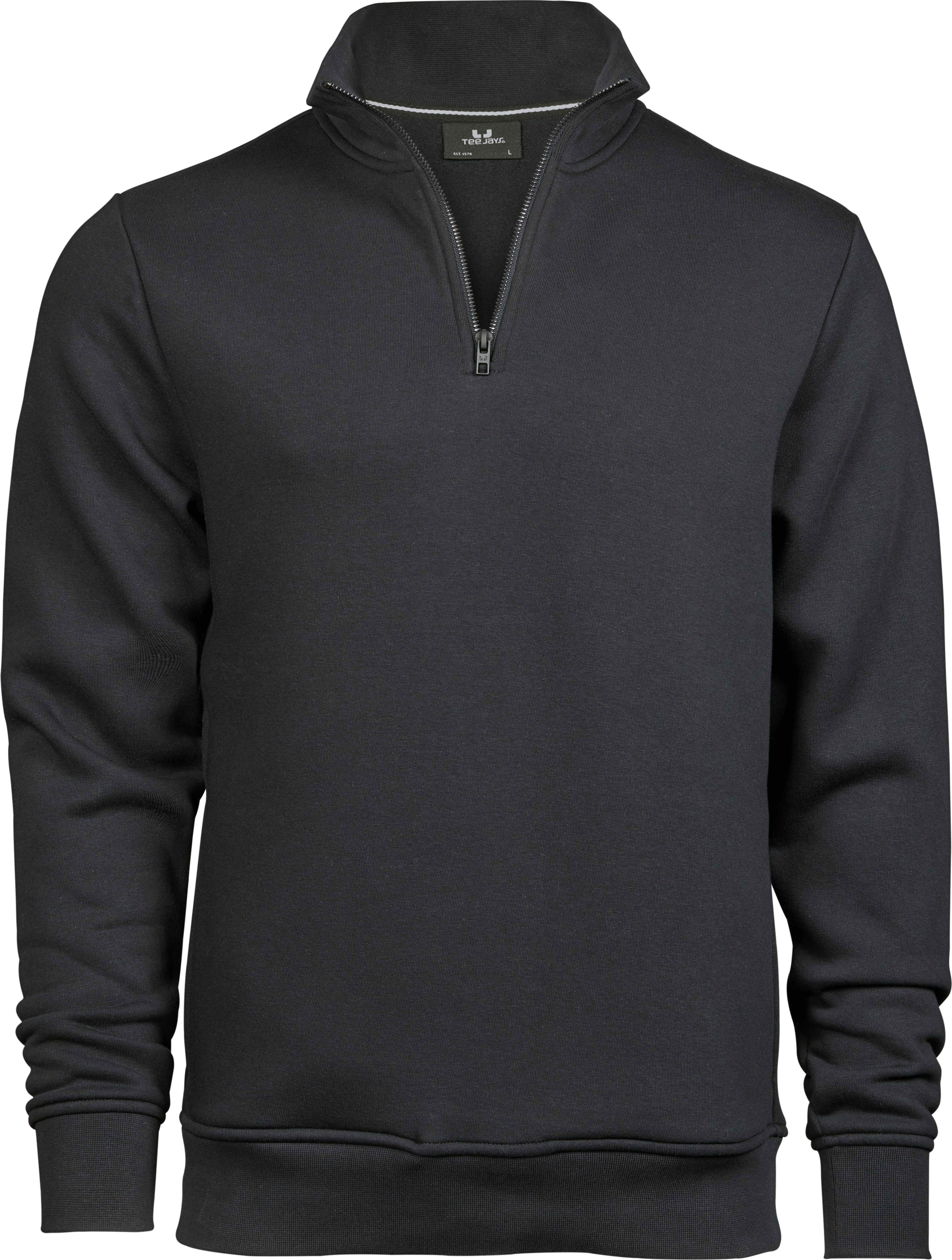 Half Zip Sweatshirt, sweatshirt för herrar från Tee Jays i Mörkgrå