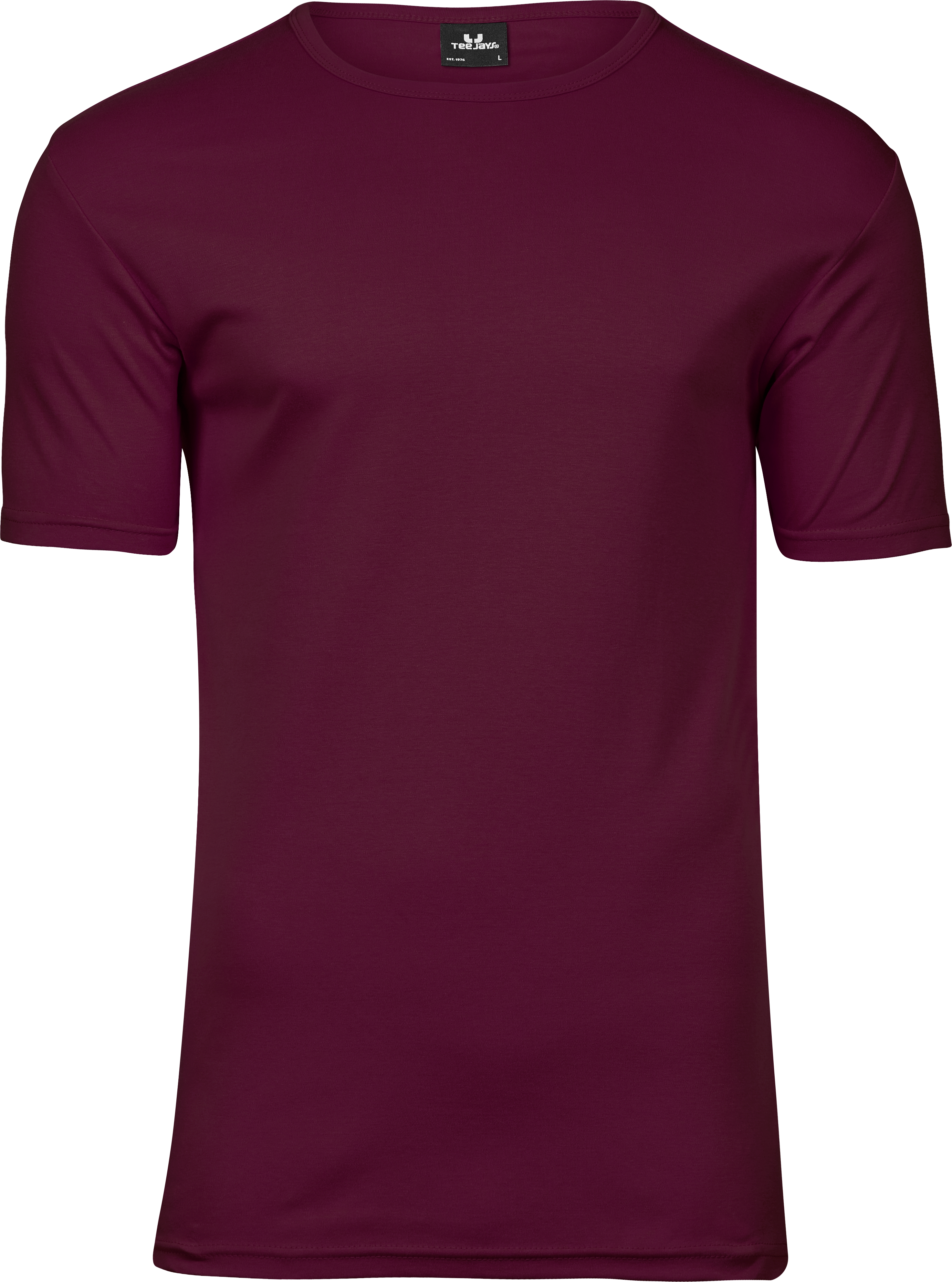 Interlock Tee, t-shirt för herrar från Tee Jays i Vinröd