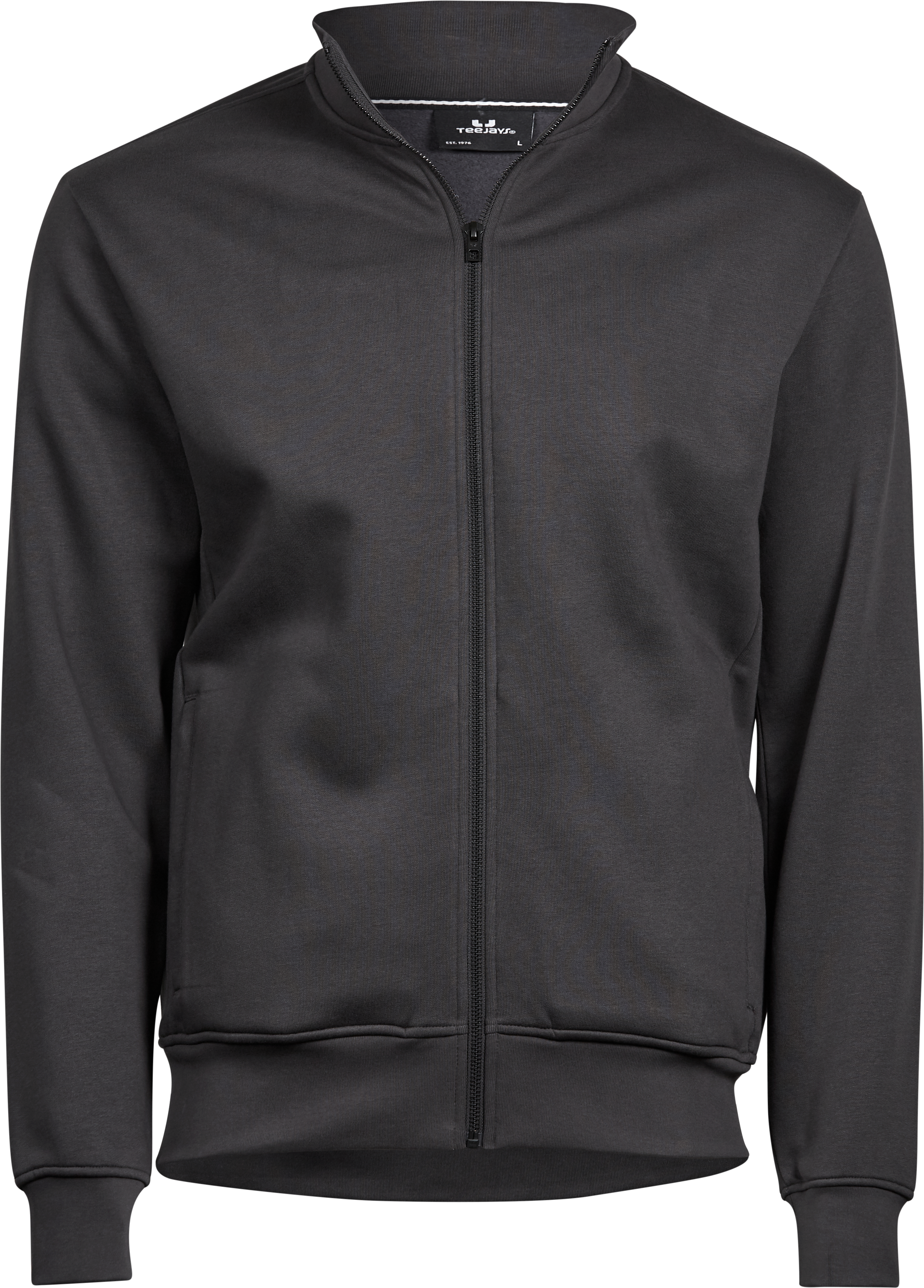 Full Zip Sweat Cardigan, kofta för herrar från Tee Jays i Mörkgrå