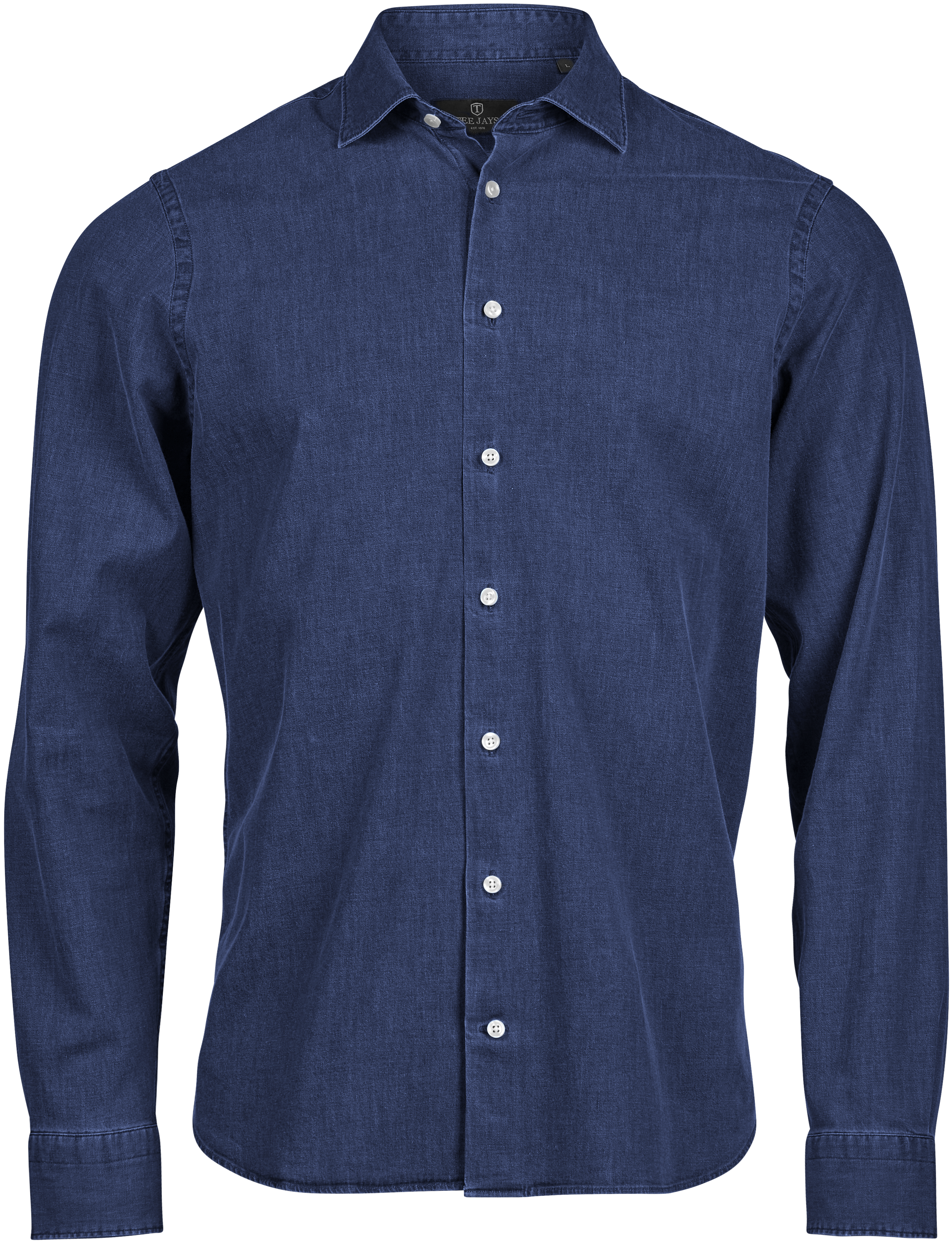 Denim Shirt, skjorta för herrar från Tee Jays i Blå denim