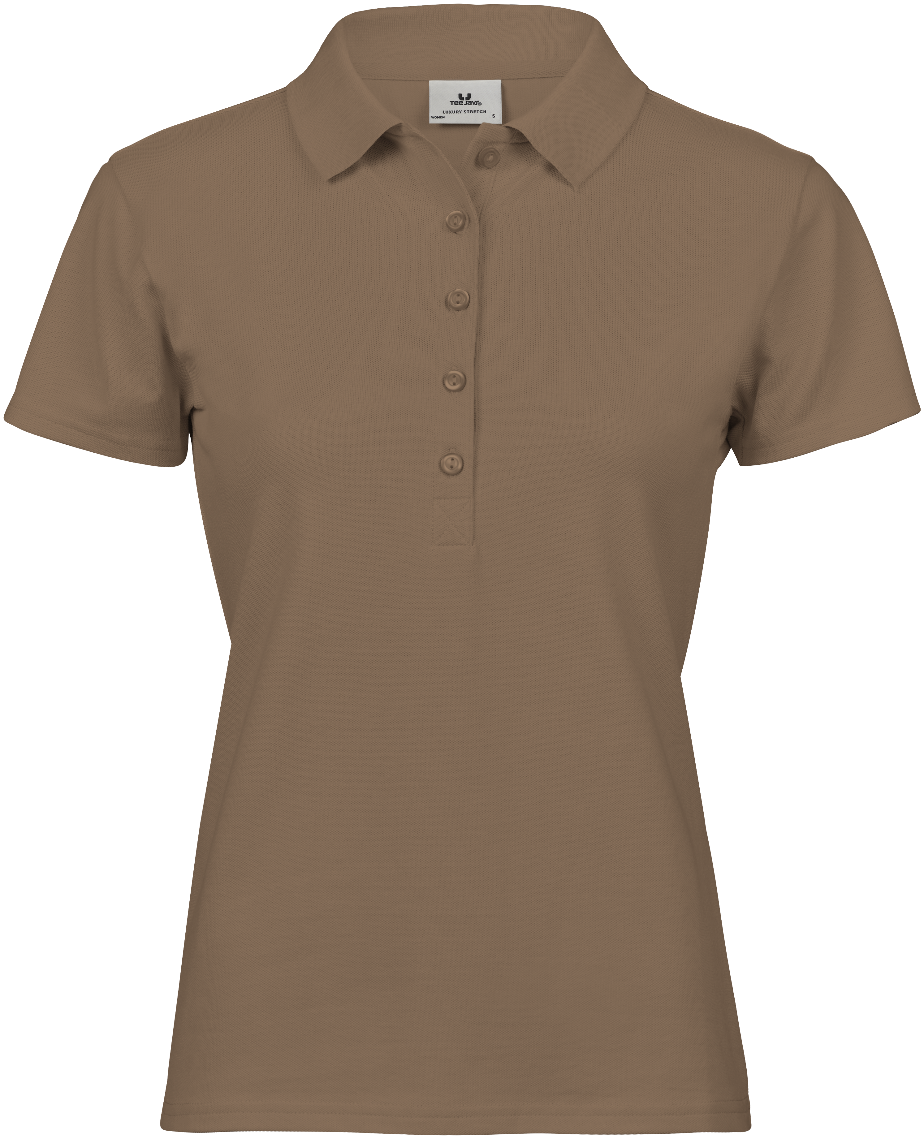Luxury Stretch Polo, piké för damer från Tee Jays i Träbrun