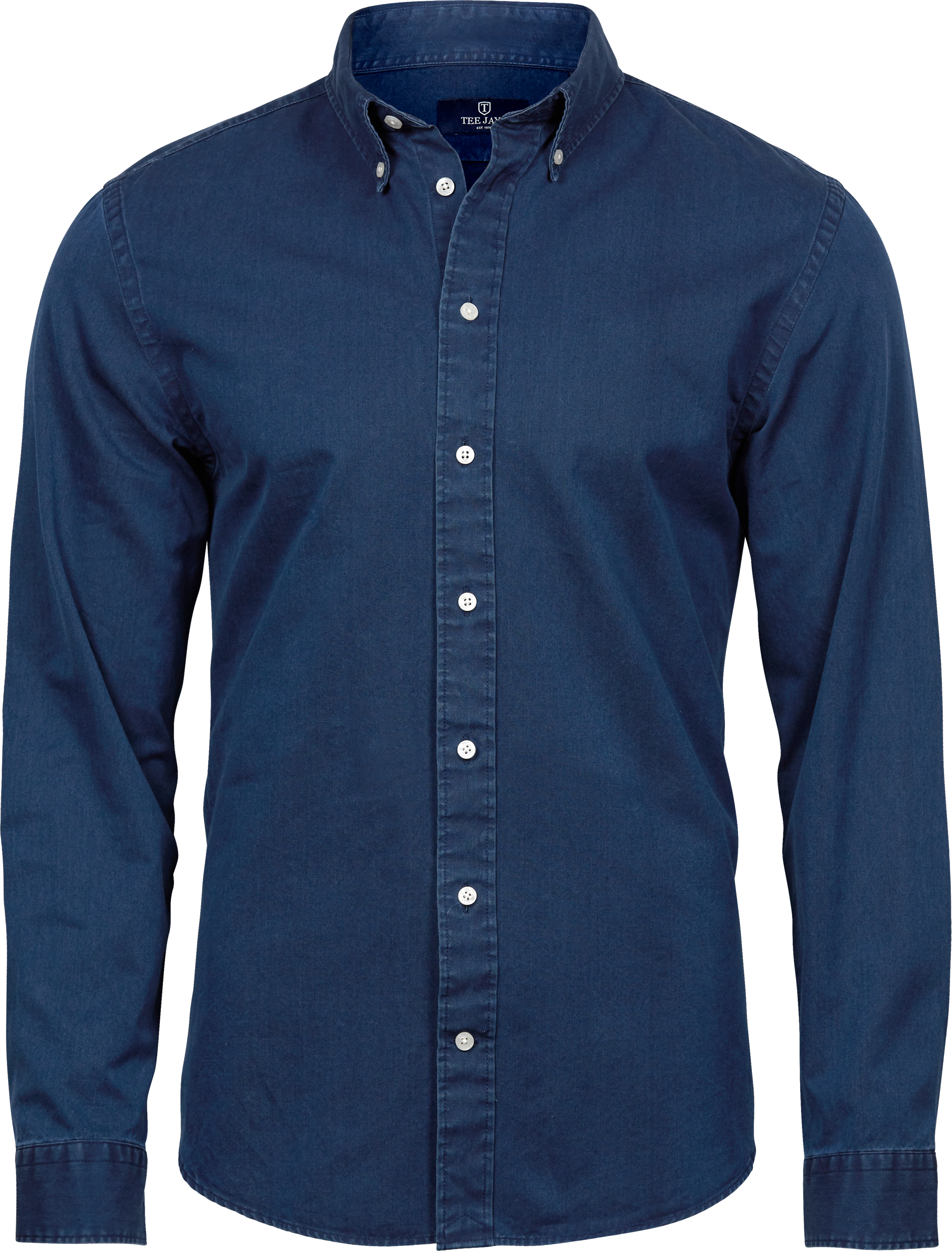 Casual Twill Shirt, skjorta för herrar, indigo från Tee Jays