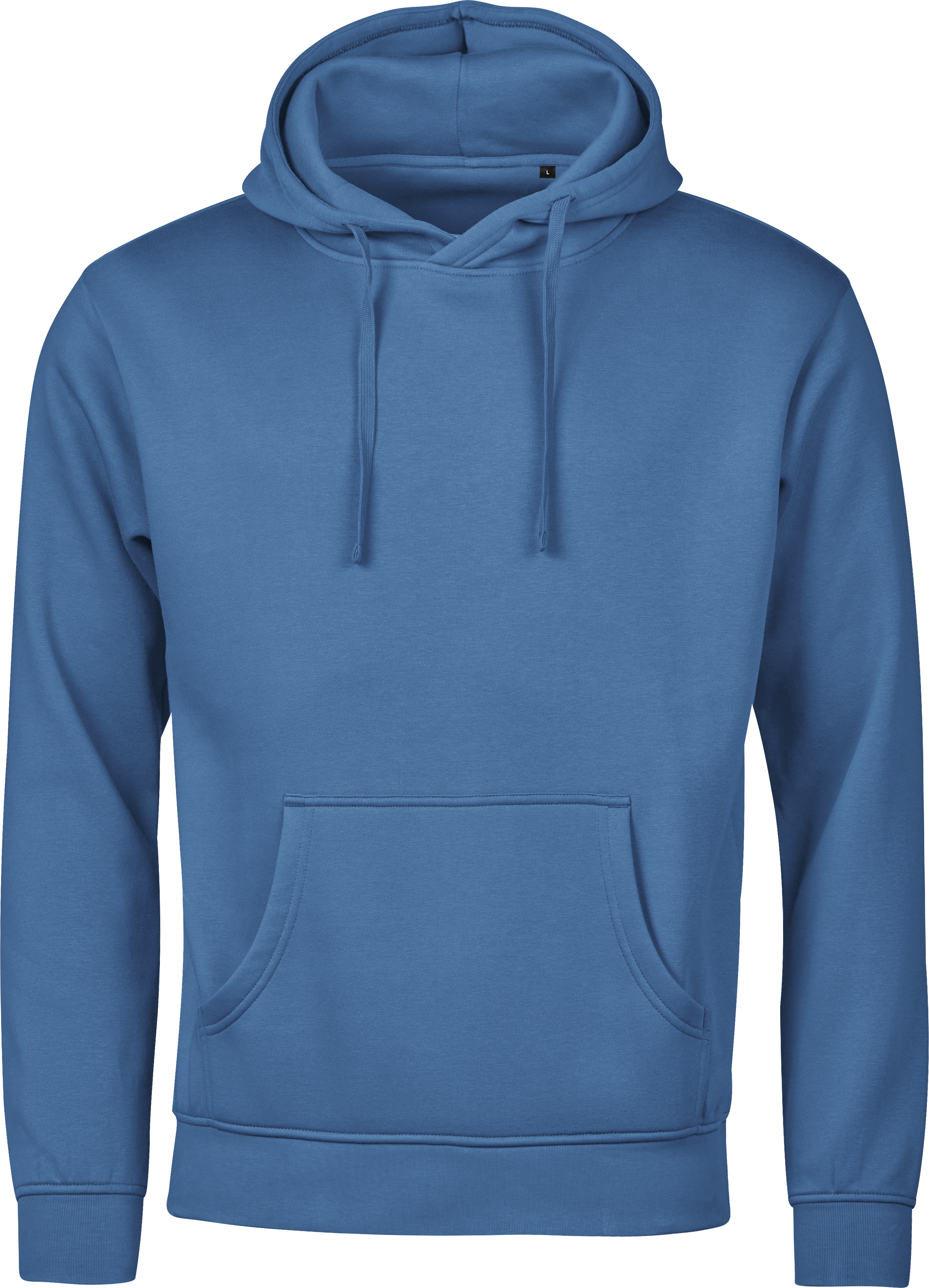Unlabeled Hoodie, huvtröja unisex från Tee Jays i Oceanblå