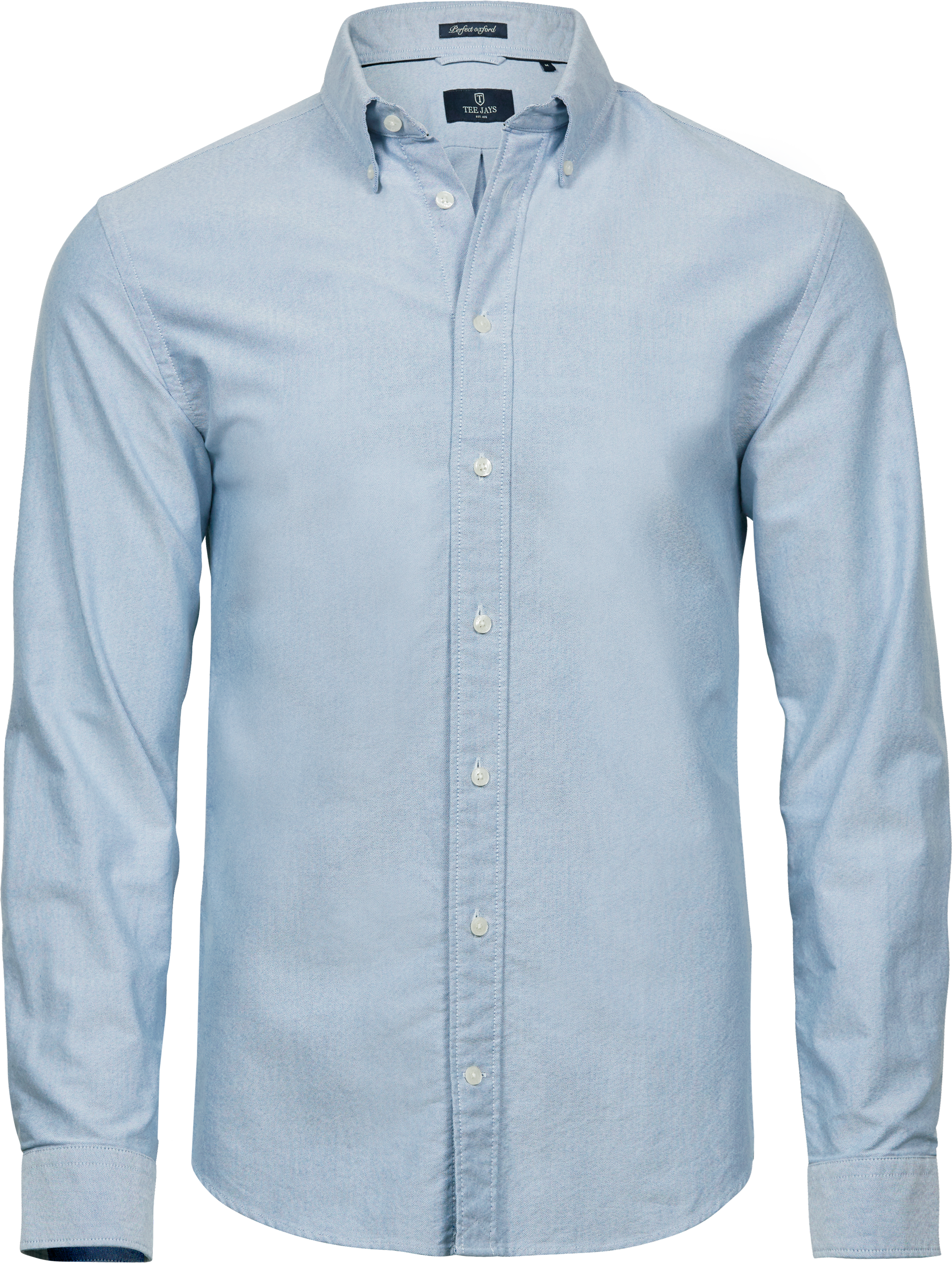 Perfect Oxford Shirt, skjorta för herrar från Tee Jays i Ljusblå