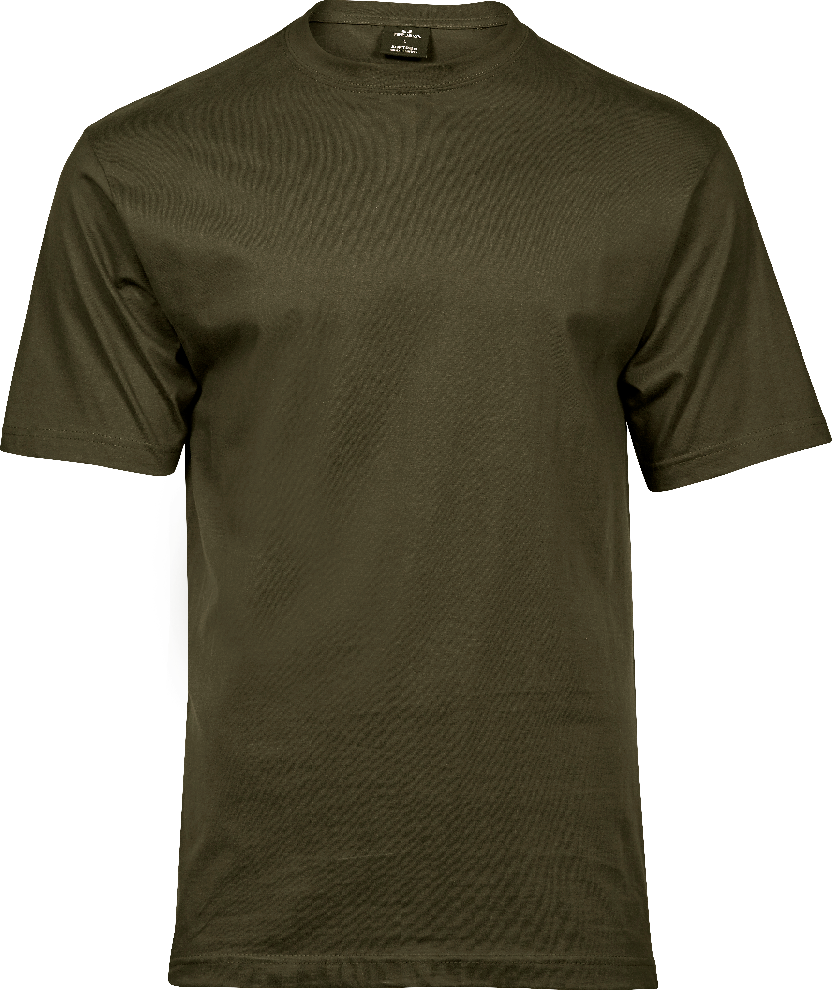 Sof Tee, t-shirt för herrar från Tee Jays i Olivgrön